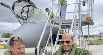 Rajnath receives IAF's 1st Rafale jet from France