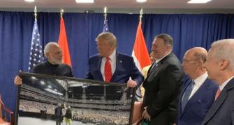 Modi gifts Trump framed photo of 'Howdy Modi' event