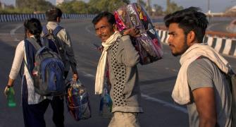 Work can wait, family can't, say stranded migrants