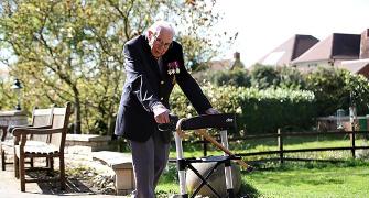 UK war veteran raises Â£13 mn with garden walk