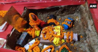 9 bricks laid down at Ram Mandir construction site