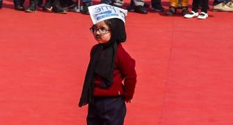 Kejriwal swearing-in: 'Baby Mufflerman' wins hearts