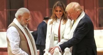 'Three wise monkeys' statue, charkha gifted to Trump