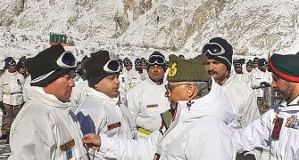 PHOTOS: Army Chief visits forward posts in Siachen