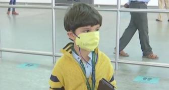5-yr-old flies home to parents after 3 months