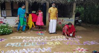 Harris' ancestral village in TN celebrates her win