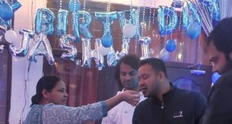 Tejashwi marks quiet birthday before Bihar results