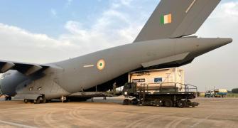 IAF airlifts 4 cryogenic oxygen tanks from Singapore