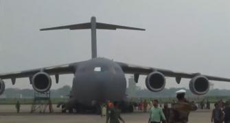 IAF plane with 168 on board lands at Hindon air base