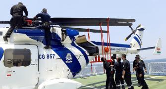 Coast Guard helicopter crashes in Kochi, one hurt