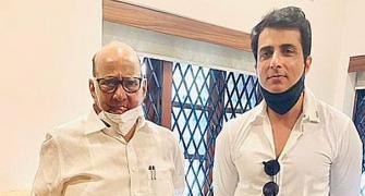 Day after court case, Sonu Sood meets NCP's Pawar
