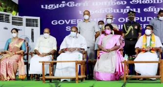 5 ministers inducted in NDA cabinet in Puducherry