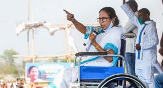Mamata's injured leg kicks off political spat in WB