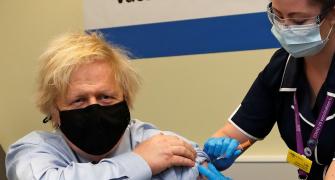 UK's Boris Johnson takes first jab of COVID-19 vaccine