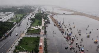 PIX: Downpour batters Chennai, flood alert sounded