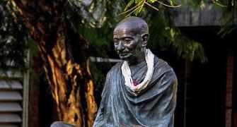 Gandhi statue outside Hindu temple in NY vandalised
