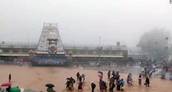 Tirumala witnesses flooding as rains lash Tirupati