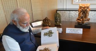 PIX: Modi to bring back 157 antiquities from US