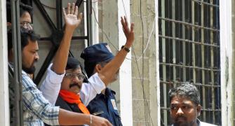 Sena's 'washing machine' dig at BJP over Raut's arrest