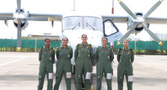 5-women naval aircrew creates history over Arabian Sea