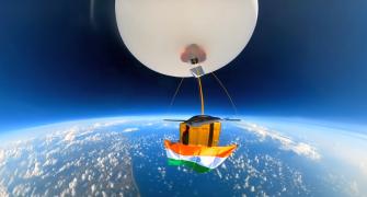 SEE: Tiranga flutters at edge of space