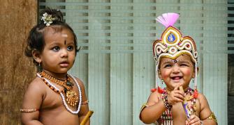 When Children Dressed As Lord Krishna