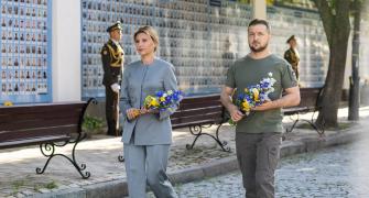 Zelenskyys Pay Homage To The Fallen