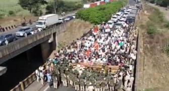 Protest near Maha-K'taka border as dispute simmers