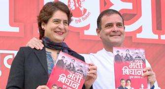 Rahul, Priyanka release 'youth manifesto' for UP poll