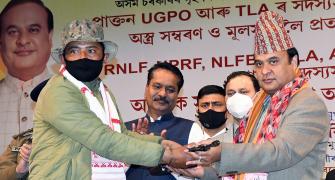 Over 200 ultras surrender before Sarma in Assam