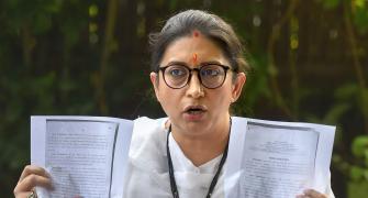 Irani's husband's firm operates from Goa bar: Cong