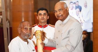 SEE: 125-year-old yoga guru receives Padma Shri