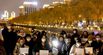 Protests Against Covid Curbs, Xi