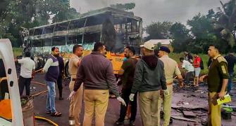 Maha bus tragedy: 'Woke up due to loud sound, ran out'