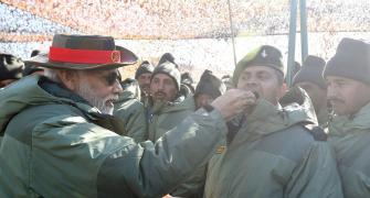 PIX: Modi celebrates Diwali in Kargil with soldiers