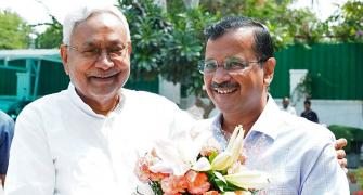Nitish meets Kejriwal, Yechury for Oppn unity vs BJP
