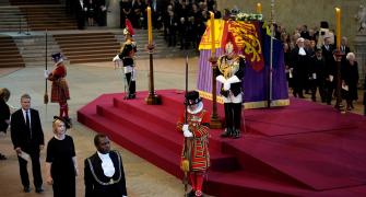 Queen's coffin lying-in-state after final journey
