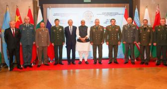 Rajnath's tough message to Pak, China at SCO meet