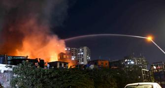 Fire Engulfs Shanties In Dharavi