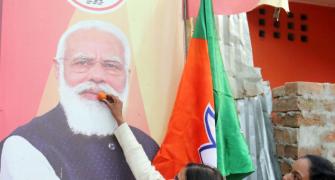 Poll official suspended for 'defacing' Modi's photo