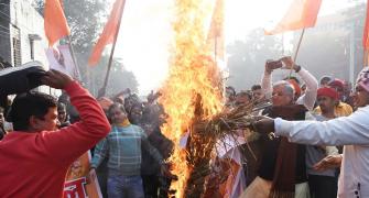 Maurya among 10 booked for burning Ramcharismanas