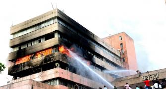 Massive fire in MP govt building, no casualties