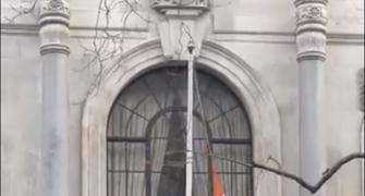 Khalistani protestors attack Indian embassy in London