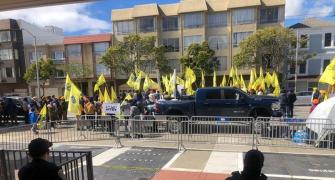 Khalistanis protest outside Consulate in San Francisco