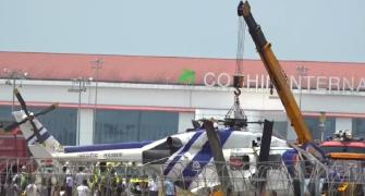 Coast Guard helicopter crashes in Kochi, one hurt