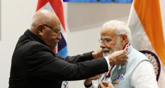Modi conferred with highest honours of Fiji, PNG