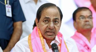 Helicopter carrying Telangana CM develops snag