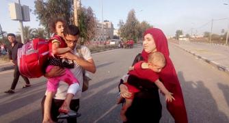 Fleeing The Israeli Army In Gaza