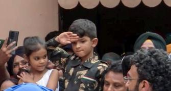 Jai Hind Papa: 6-yr-old's last salute to Col Manpreet