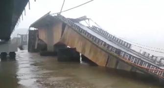 Truck driver injured as bridge collapses in Karnataka